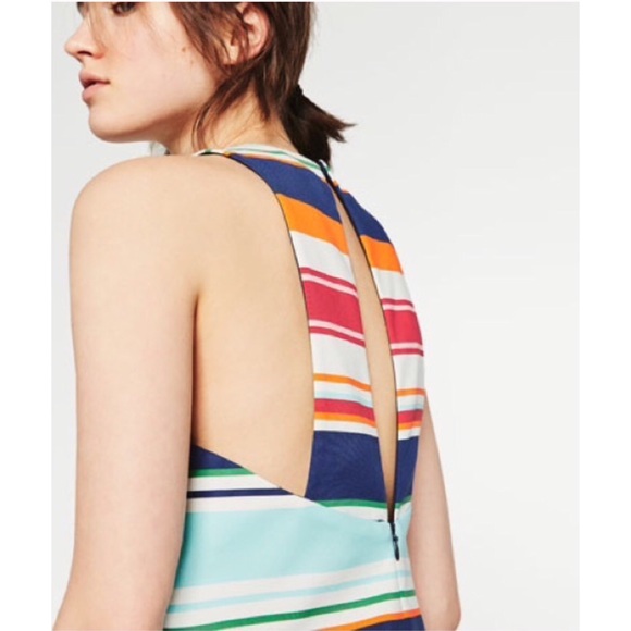 Zara Striped Mini Dress - Picture 4 of 13